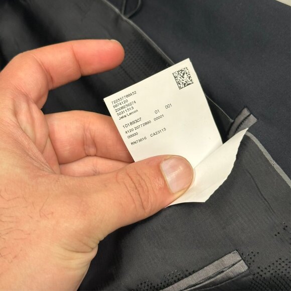 Hugo Boss Suit 2pc Black Travel Columbo Wool Fabric Jets/Lenon 38 S 34x28 - Picture 12 of 16